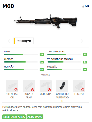M60 Arma AR Free Fire