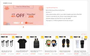 Loja Oficial do Free Fire na Shopee 1