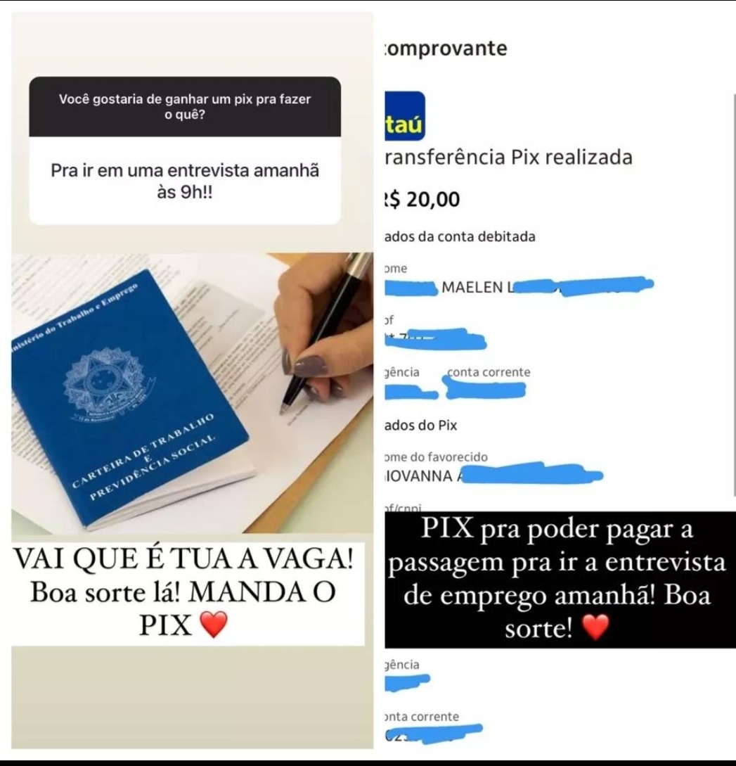Maellen Realiza PIX Para Fãs 4 Fã Pede PIX a Maellen Para Pagar ida a Entrevista