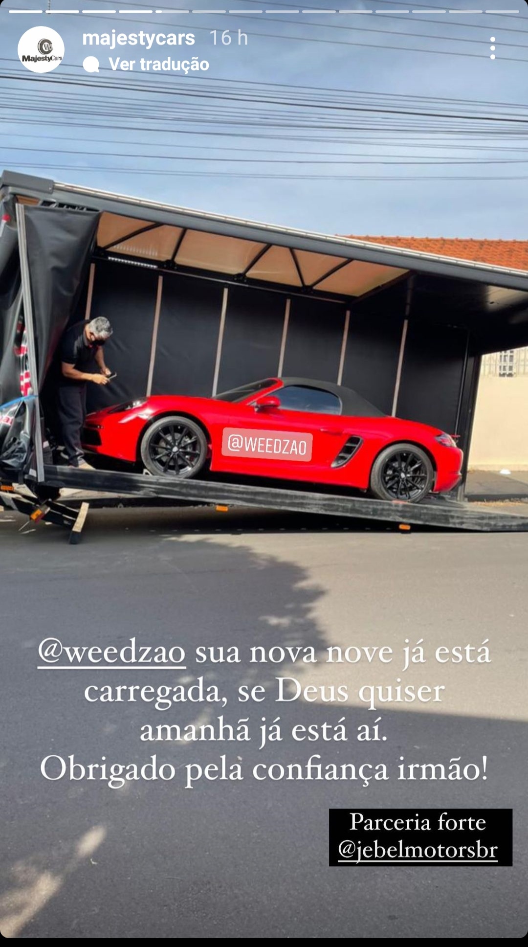 Descobrimos o Modelo e o Valor Do Carro Novo Do Weedzão 1 Novo Carro Weedzão