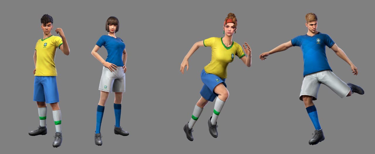 Skins Da Parceria Do Free Fire com a CBF