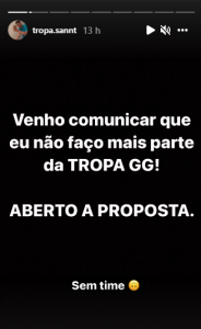 TropaGG se Despede de 3 Jogadores de Free Fire 1 TROPA SE DESPEDE DE 3 JOGADORES