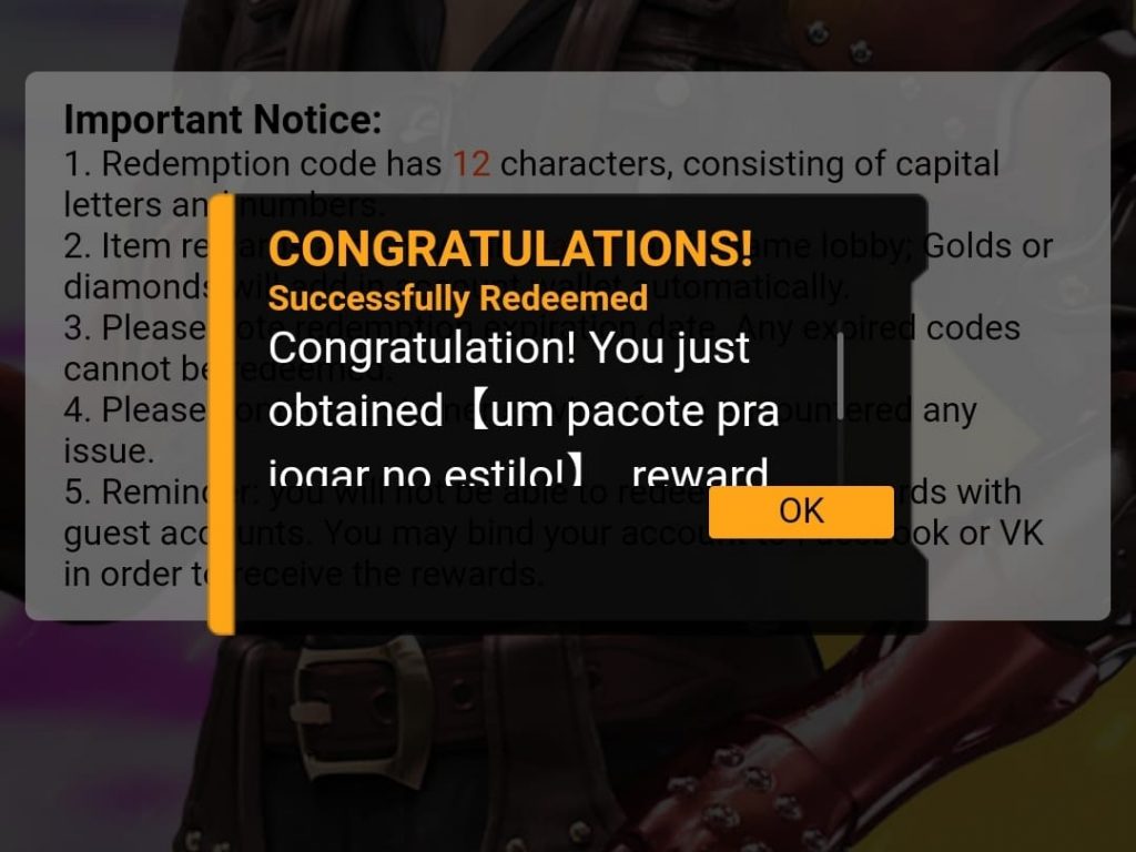 RESGATE AGORA O CODIGUIN UNIVERSAL DA GARENA