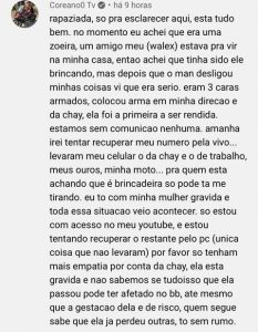 Coreano Sofre Assalto Ao Vivo e Se Pronuncia 1 COREANO É ASSALTADO AO VIVO EM CASA