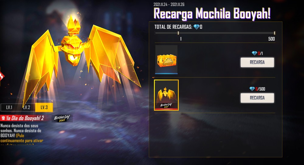 Evento de Recarga Chega Hoje com Mochila Exclusiva