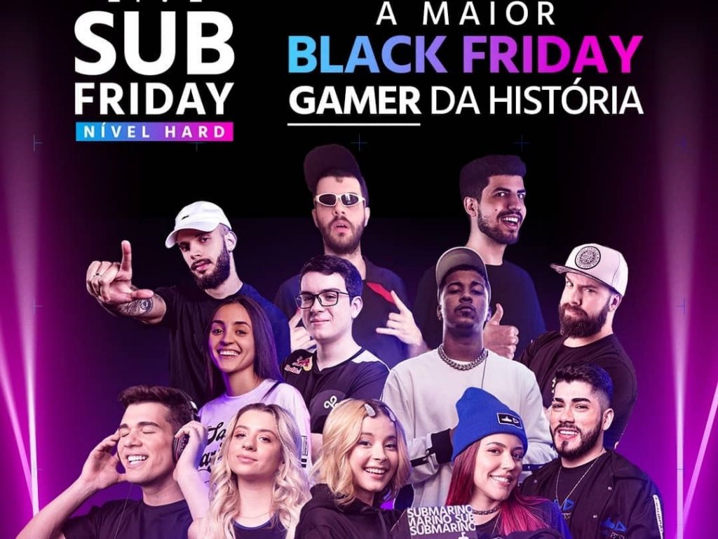Com Influenciadores da Loud, Submarino Realizará a Maior Live "Game" da BlackFriday