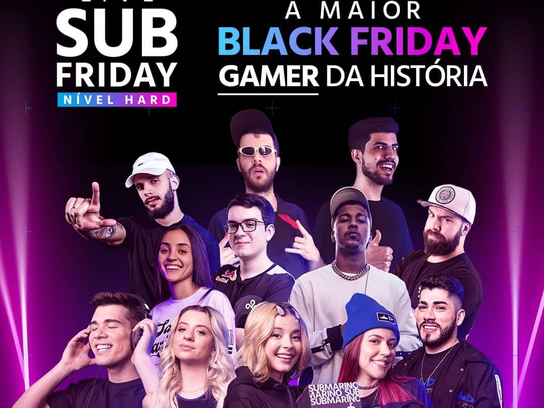 Com Influenciadores da Loud, Submarino Realizará a Maior Live "Game" da BlackFriday