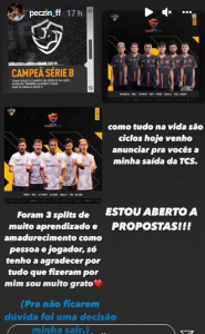 PEC E QUALY ESTÃO FORA DA TEAM CODASOLID