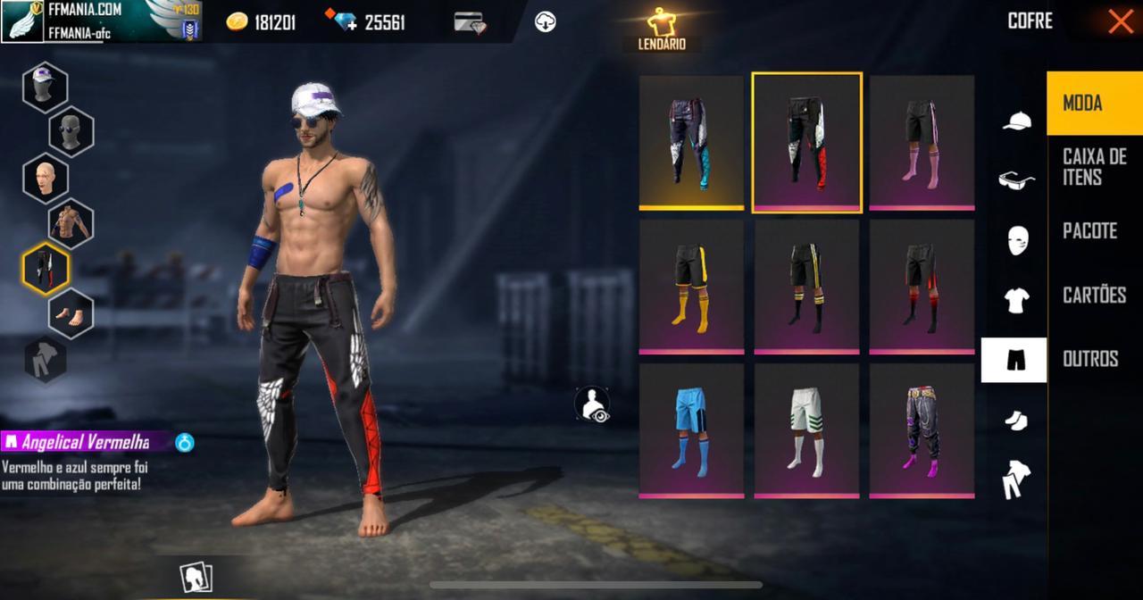 Calça Angelical Voltará Para o Free Fire 1 Calça Angelical Voltará Para o Free Fire 1