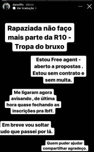De Saída da Tropa do Bruxo, Jogadores Desabafam, Confira! 1