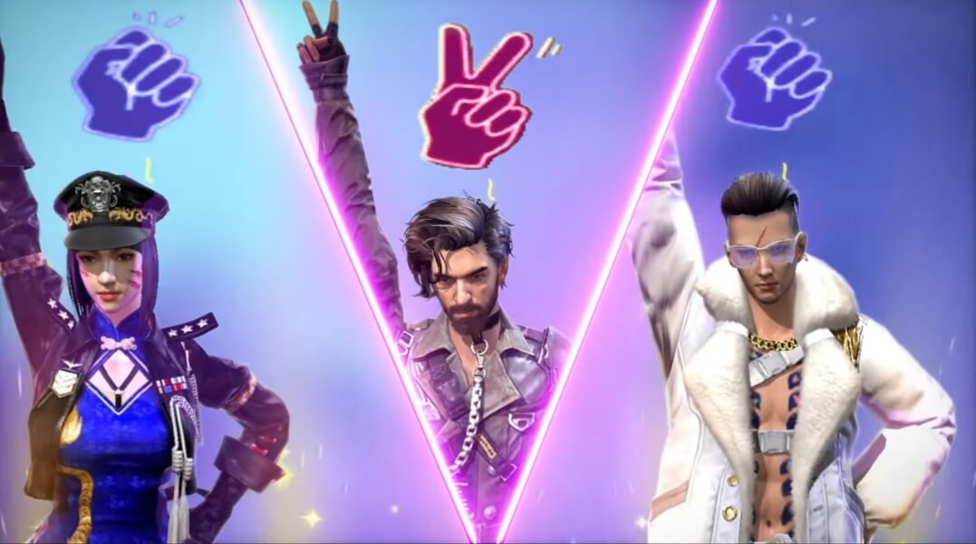 Free Fire Terá um Emote do Jogo Pedra, Papel e Tesoura