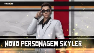 Skyler, um dos personagens indispensáveis nas formações dos times profissionais de Free Fire