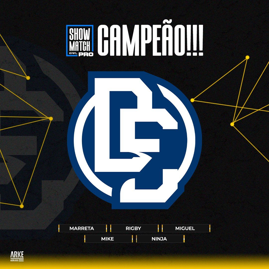 Deuses é a Grande Campeã do Showmatch GWL Pro 6