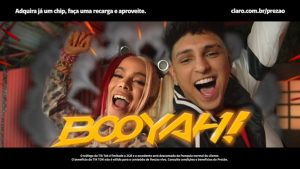 Nobru e Anitta no plano exclusivo da Claro-pré