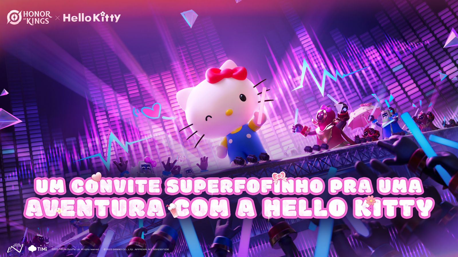 Honor of Kings e Sanrio se juntam para trazer a Hello Kitty ao game