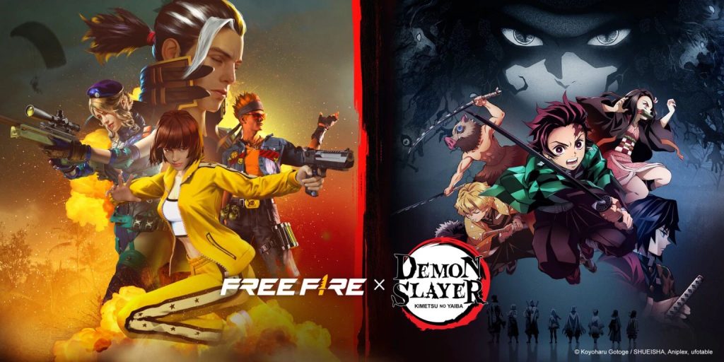 Free Fire unirá forças com Demon Slayer: Kimetsu no Yaiba para uma parceria especial