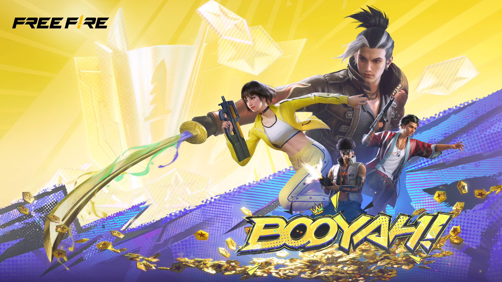Evento chega com novidades in-game como skins das equipes do Free Fire World Series Final Global 2024, BooyAirdrop, nova música tema e mais 1