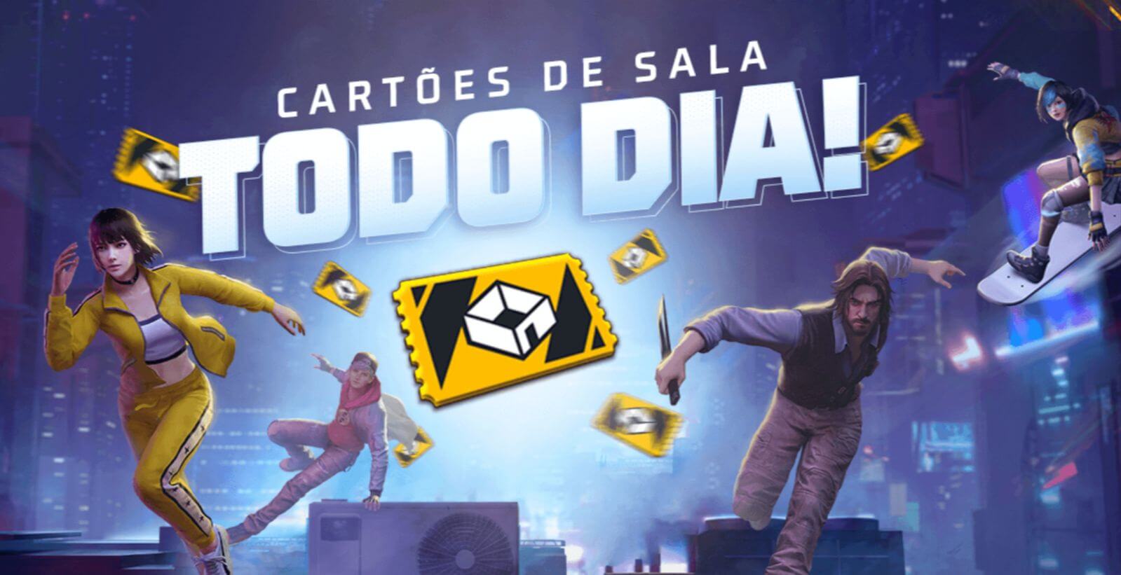 Cartões de sala deixarão de existir no Free Fire, entenda
