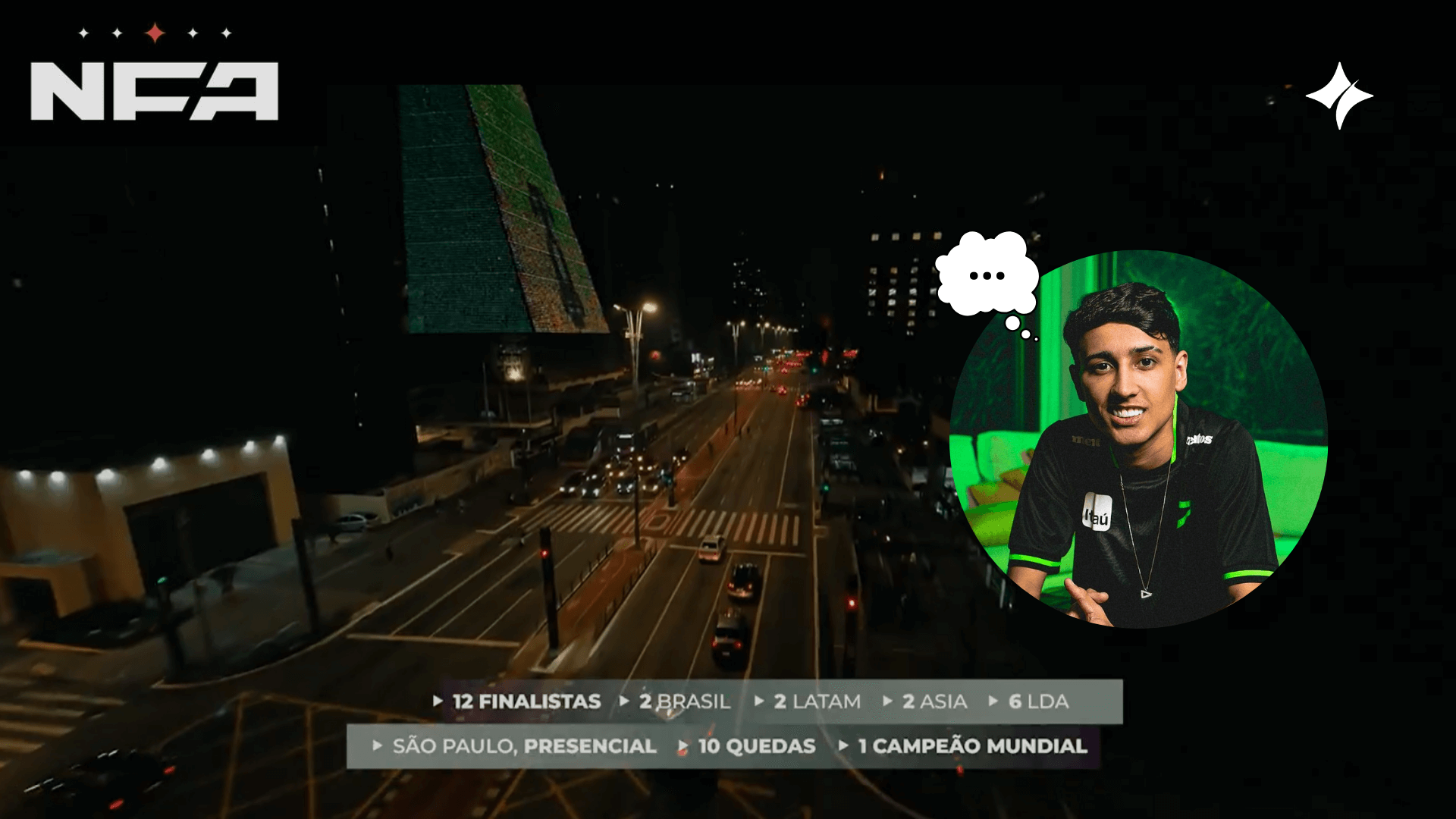 NFA anuncia Mundial emulador e Bak pode retornar ao competitivo