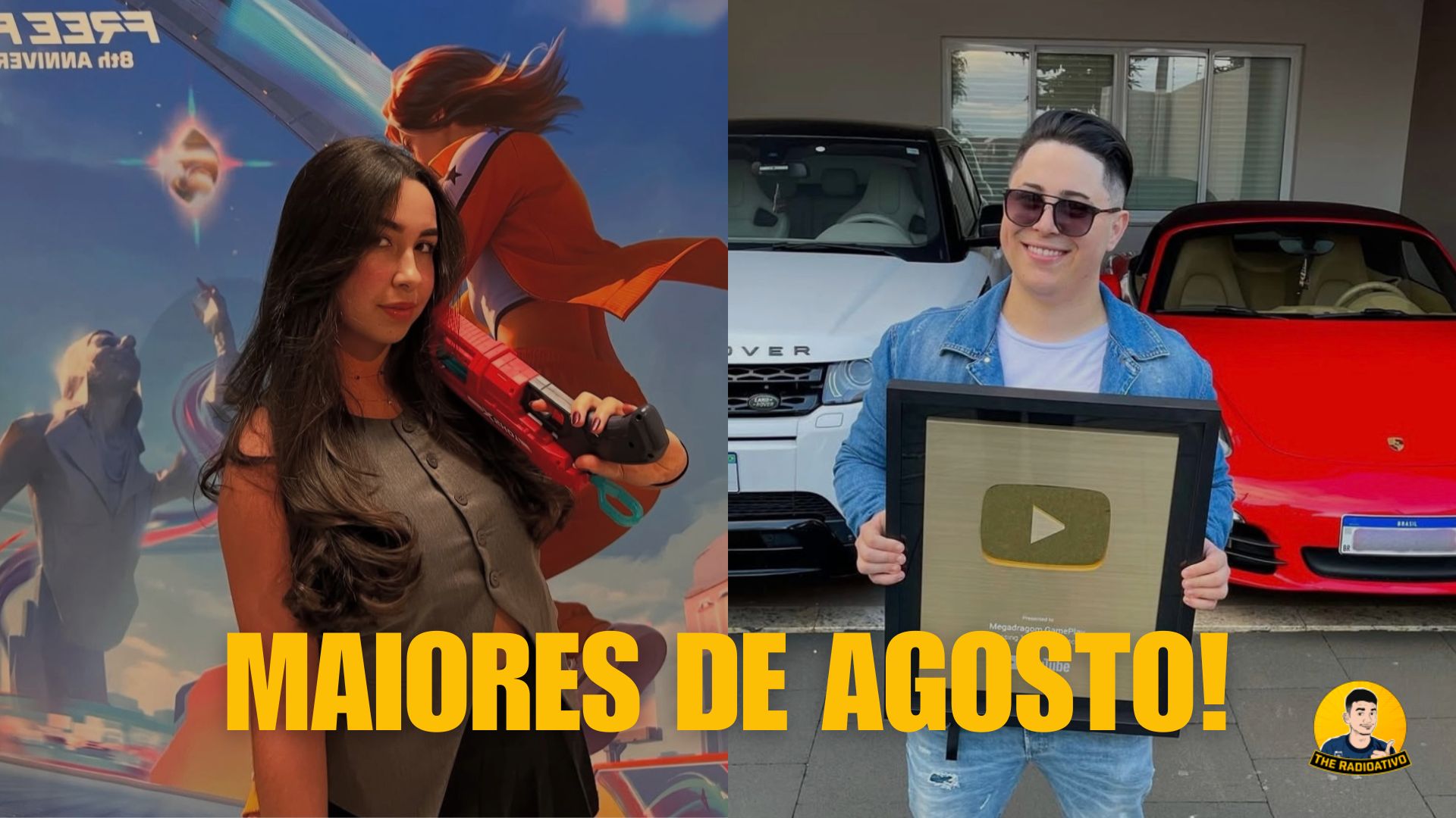 Megadragom e LethiciaX lideram o ranking de streamers brasileiros em agosto 1