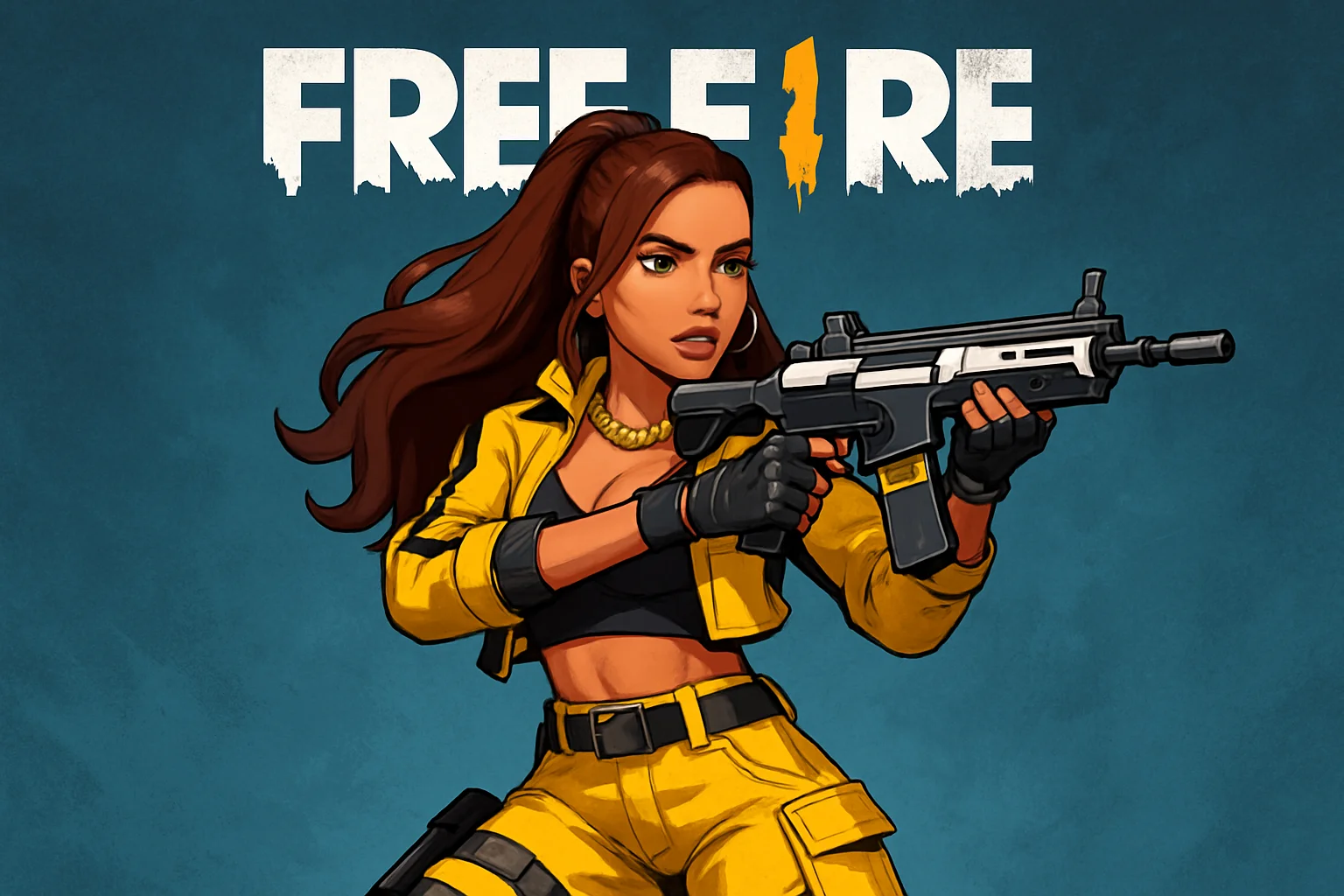 Imagem de capa com Anitta no Free Fire mostrada com rascunho automático e destaque para o emote Quadradinho da Patroa