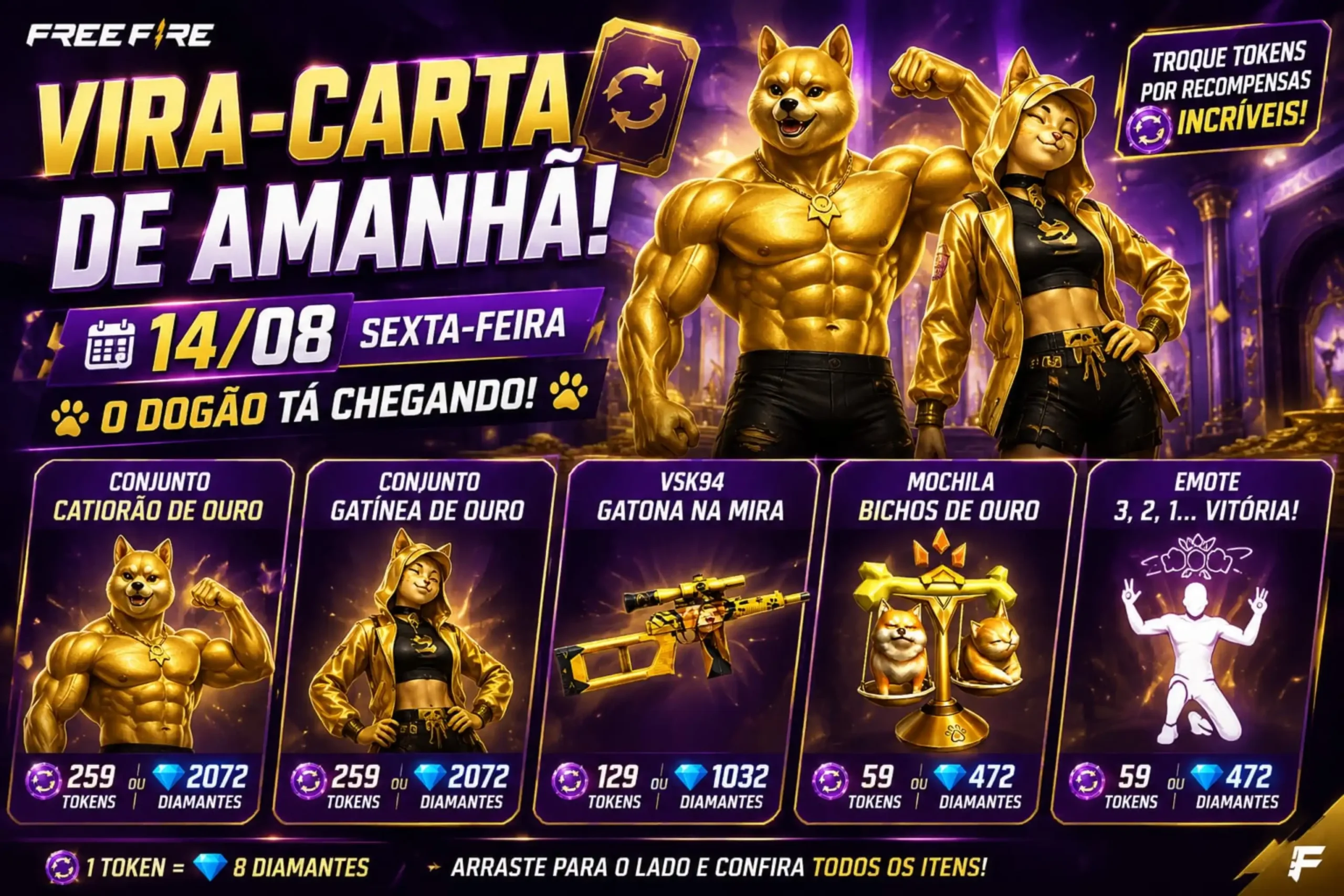 vira-carta-dourado-free-fire